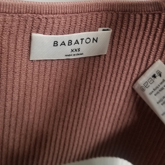 Aritzia Babaton cropped tank top bralet dusty pink - Picture 4 of 5